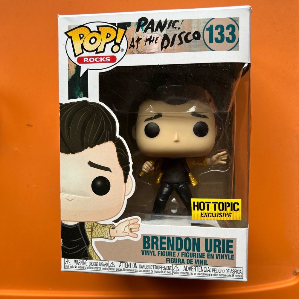 Funko Pop! Brendon Urie Figure with Gold and Black Outfit